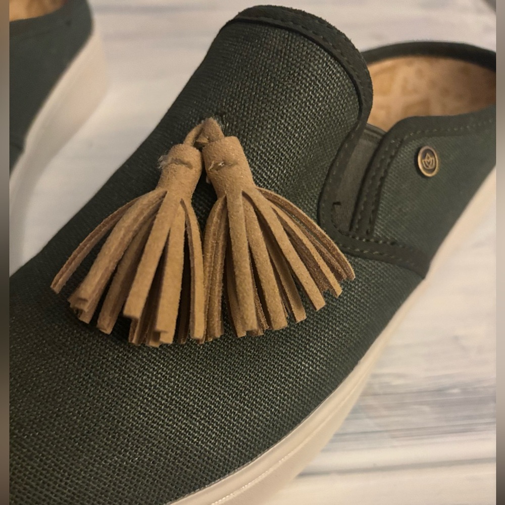 Spenco Orthotic Slide Mules Olive Green - Picture 8 of 9